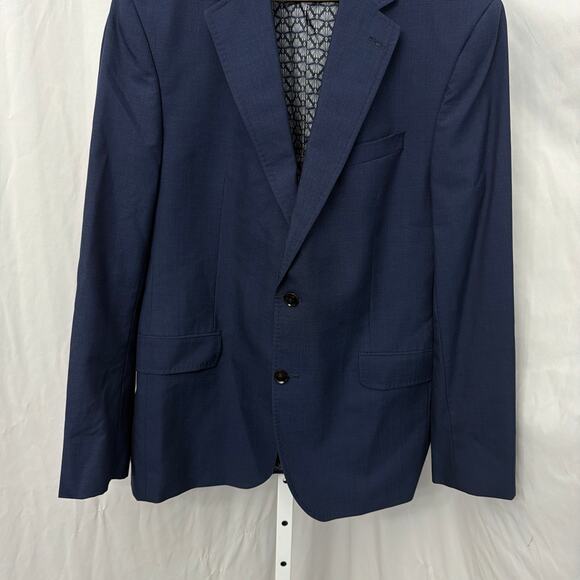 Ted Baker Endurance Blazer 44R Blue Wool 2 Button Jay Ct Sport Jacket London - Picture 8 of 12